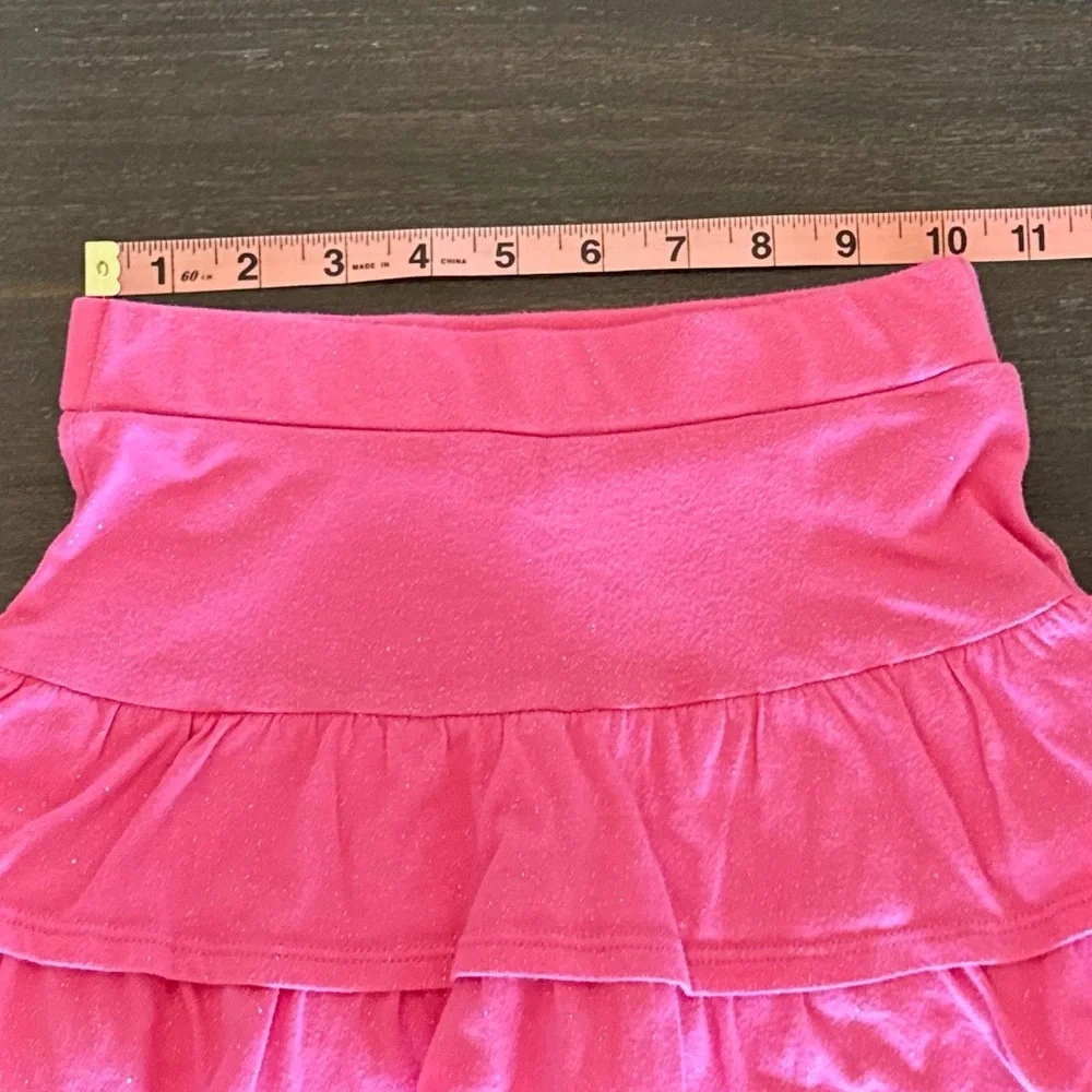 Justice Girls 6 Pink Sparkle Skort